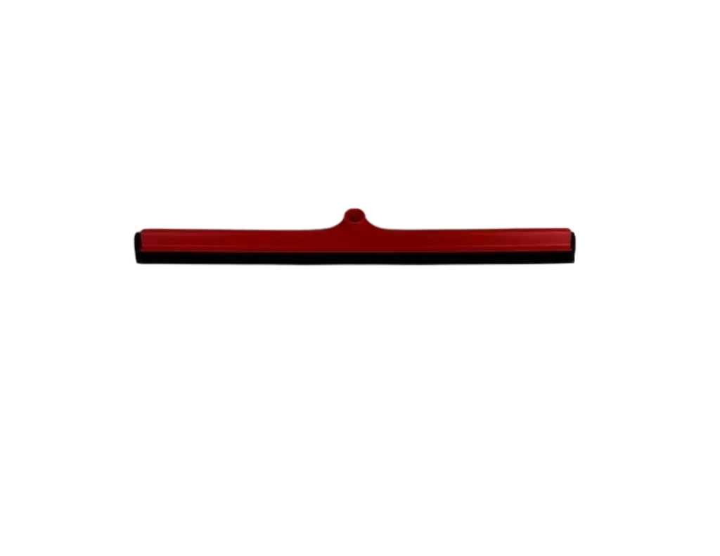 24" SYNTHETIC MOSS BLADE FLOOR SQUEEGEE, Red Plastic Frame
