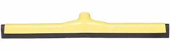 18" SYNTHETIC MOSS BLADE FLOOR SQUEEGEE, Yellow Plastic Frame