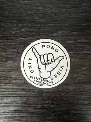 Pono Vibes Sticker