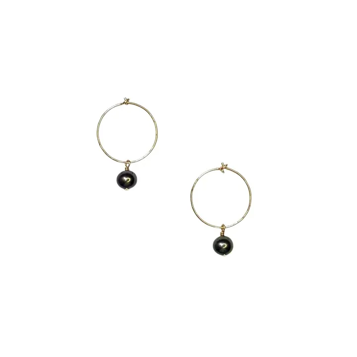 Noelani Perfect Hoops, Type: Black Pearl