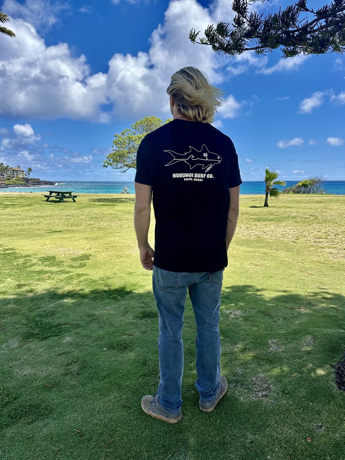 Nukumoi "Moi" Point Tee, Color: Black, Size: S