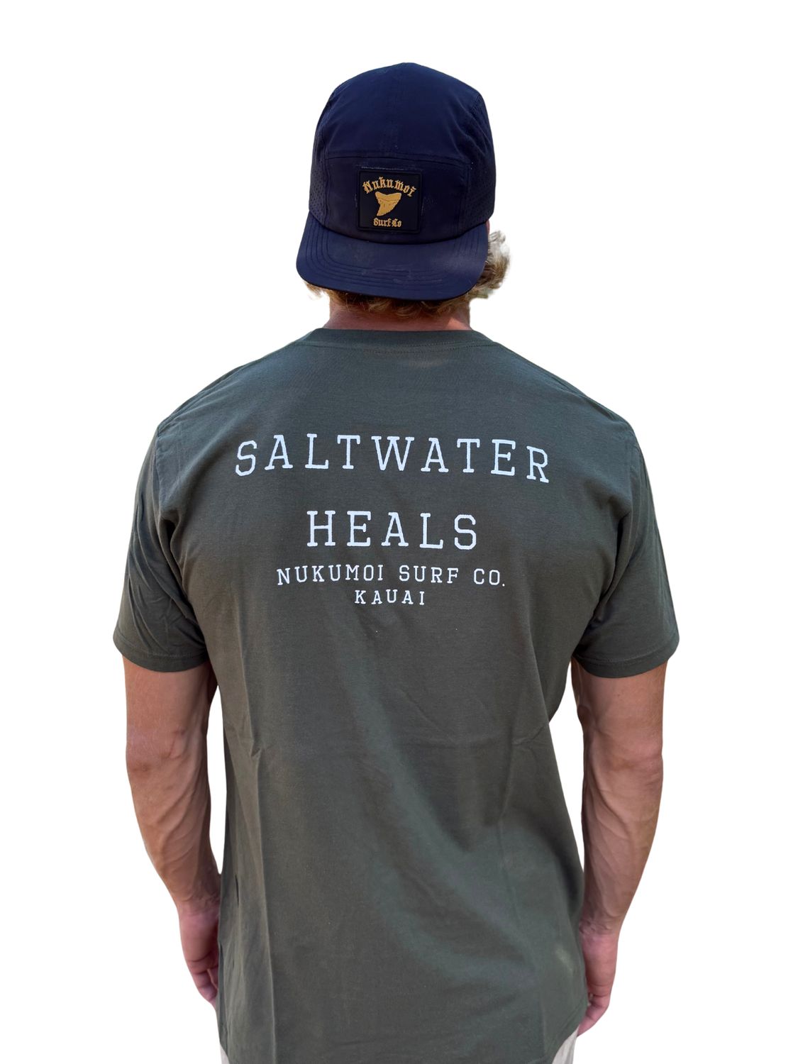 Nukumoi Saltwater Heals Tee, Color: Green Room, Size: Sm