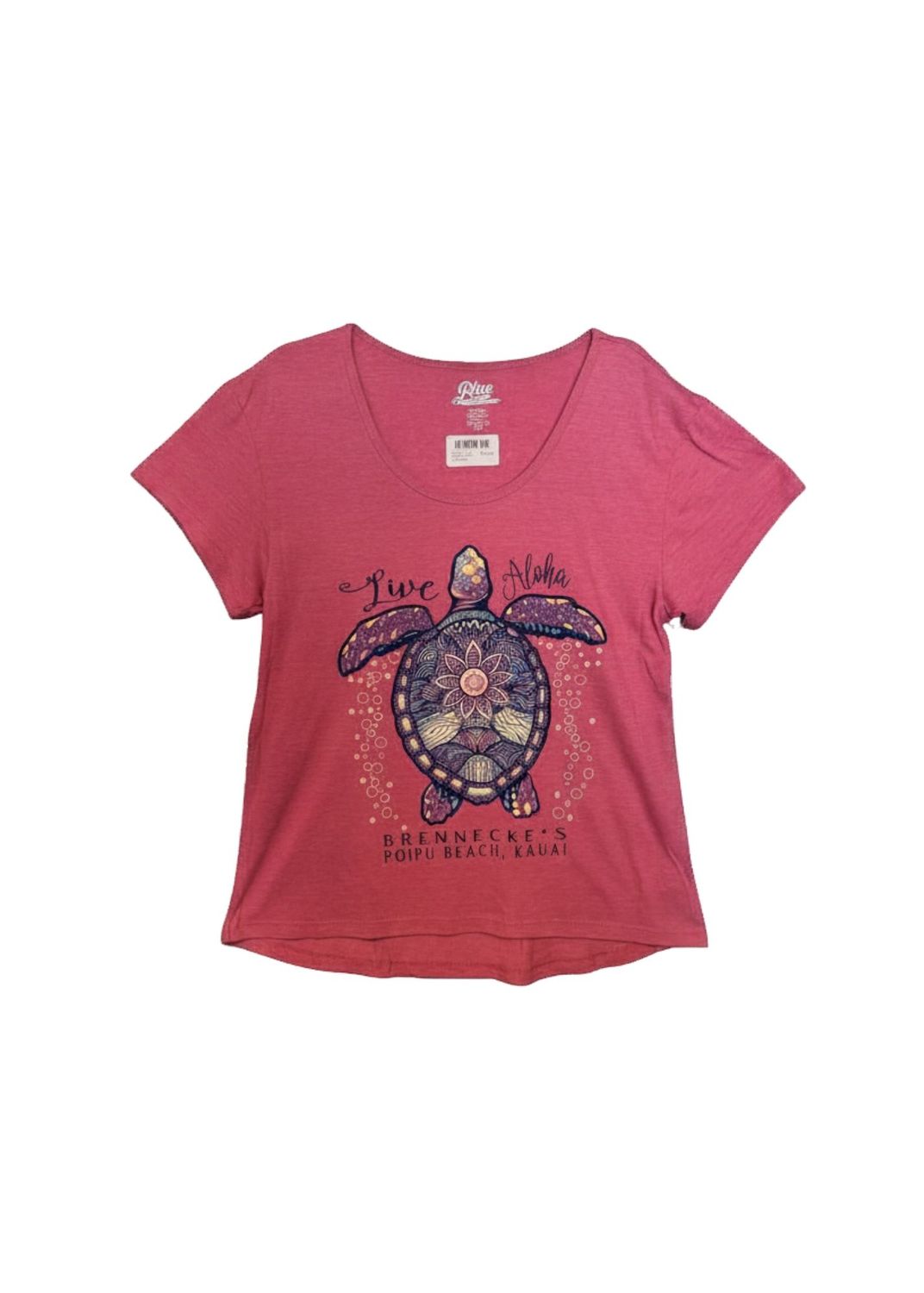 Mandala Turtle Scoop Tee