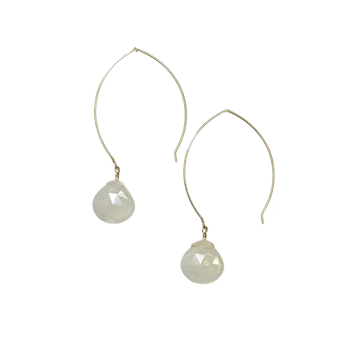 Noelani Honesty Earrings, Stone: Moonstone