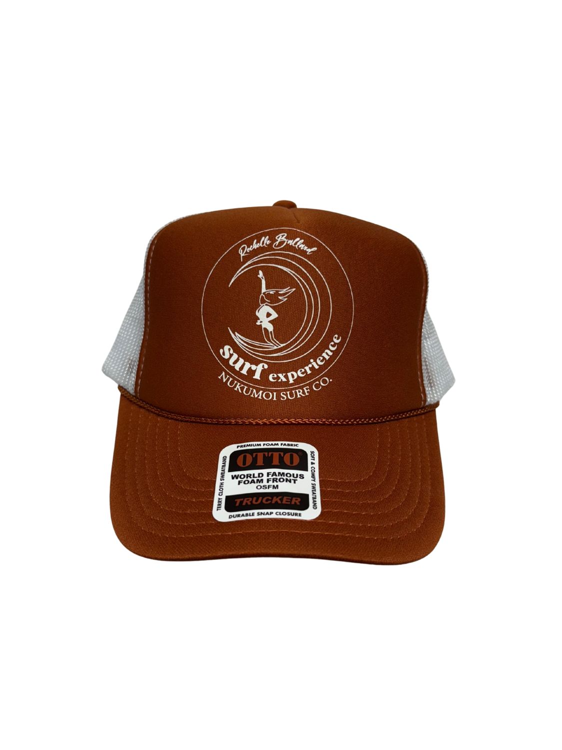 R.B. Surf Experience Trucker, Color: White/Org