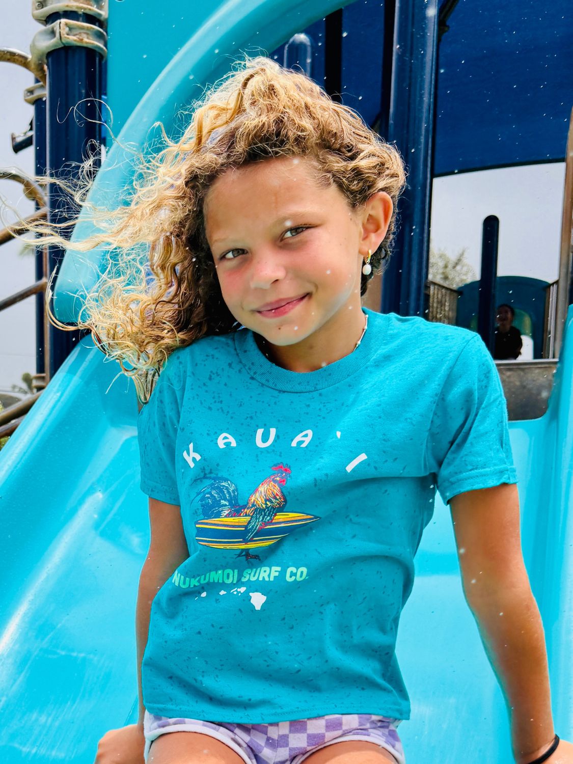LETS GO SURFING ROOSTER YTH, Color: B.AQUA, Size: XS