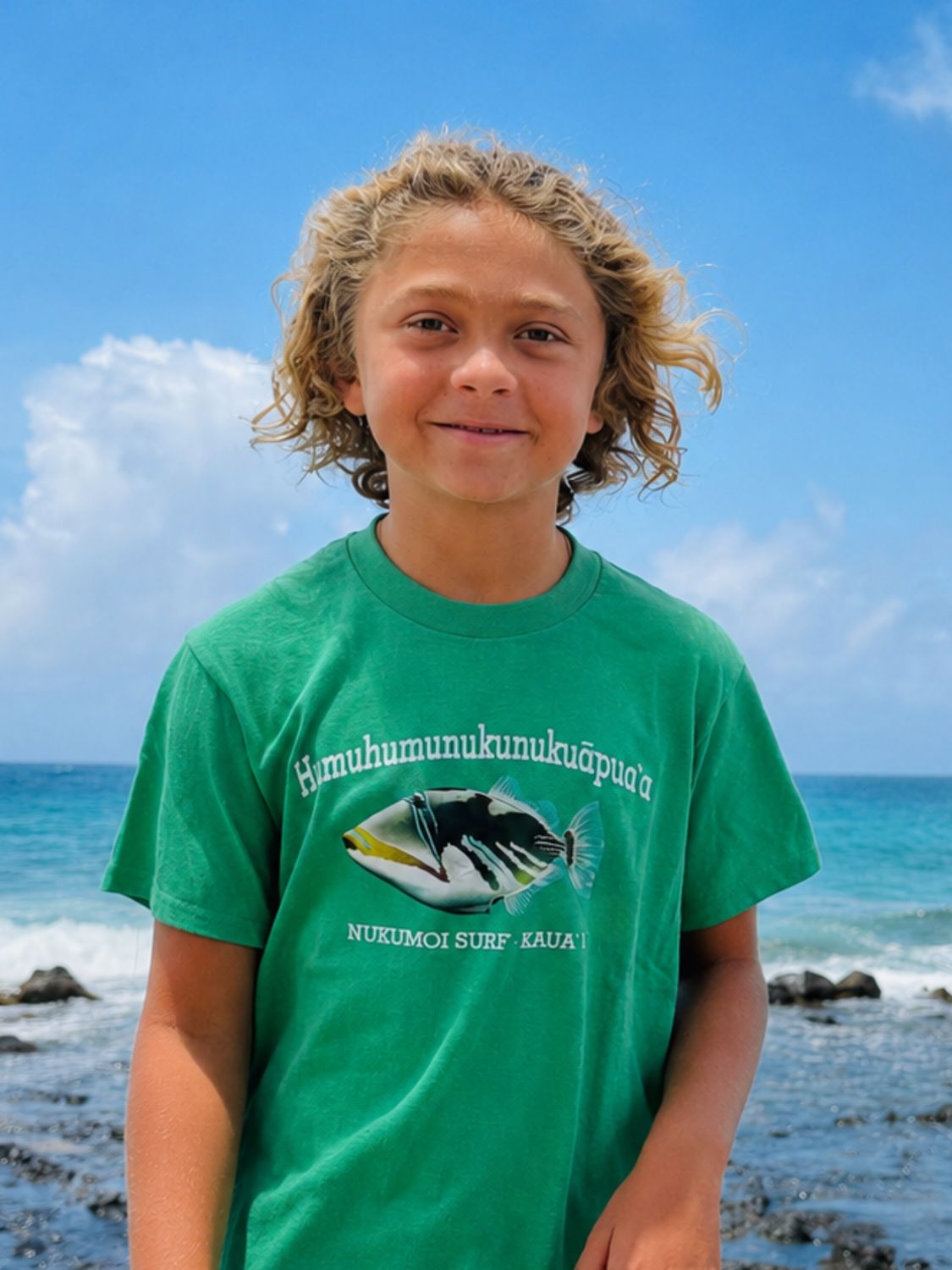 HUMUHUMUNUKUNUKUAPUA'A YTH TEE, Size: XS