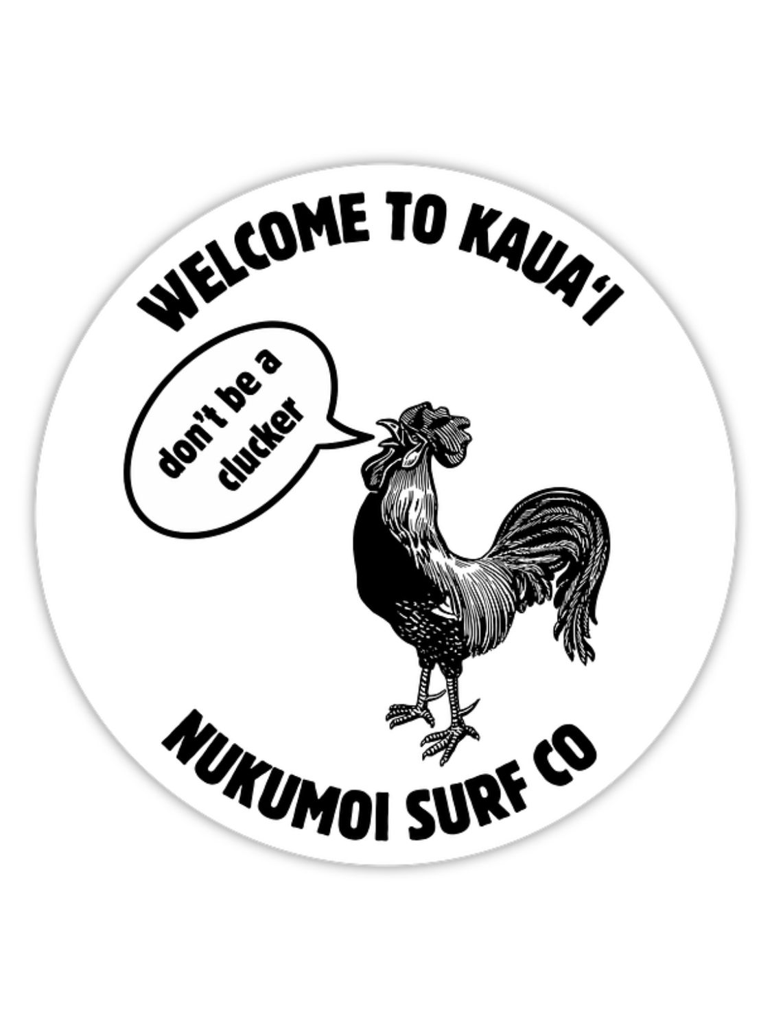 CLUCKER STICKER
