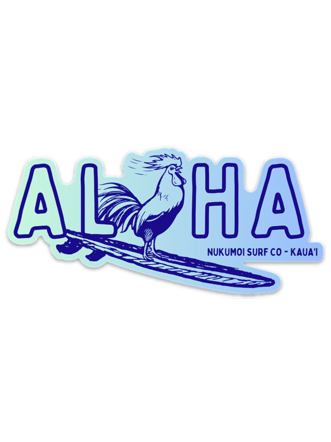 SURFING ROOSTER STICKER