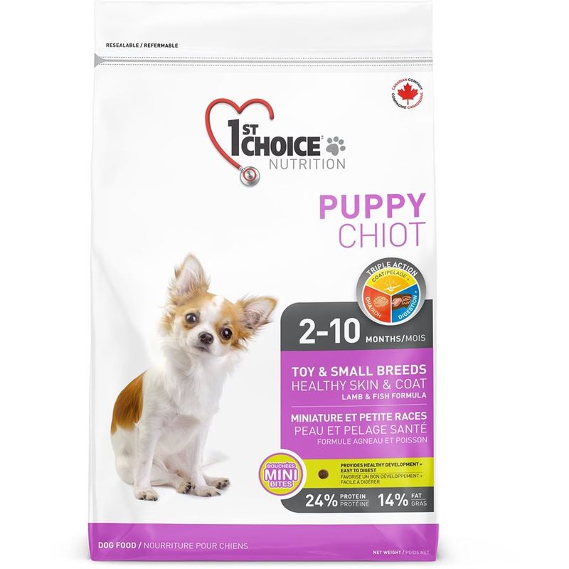 1ST CHOICE PEAU ET PELAGE SANTÉ - Miniature et petite races - Formule agneau (adulte) 7KG