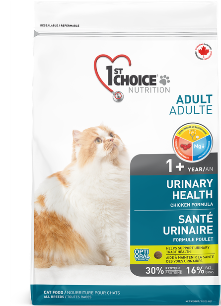 1ST CHOICE NOURRITURE POUR CHAT , SANTÉ URINAIRE 10KG