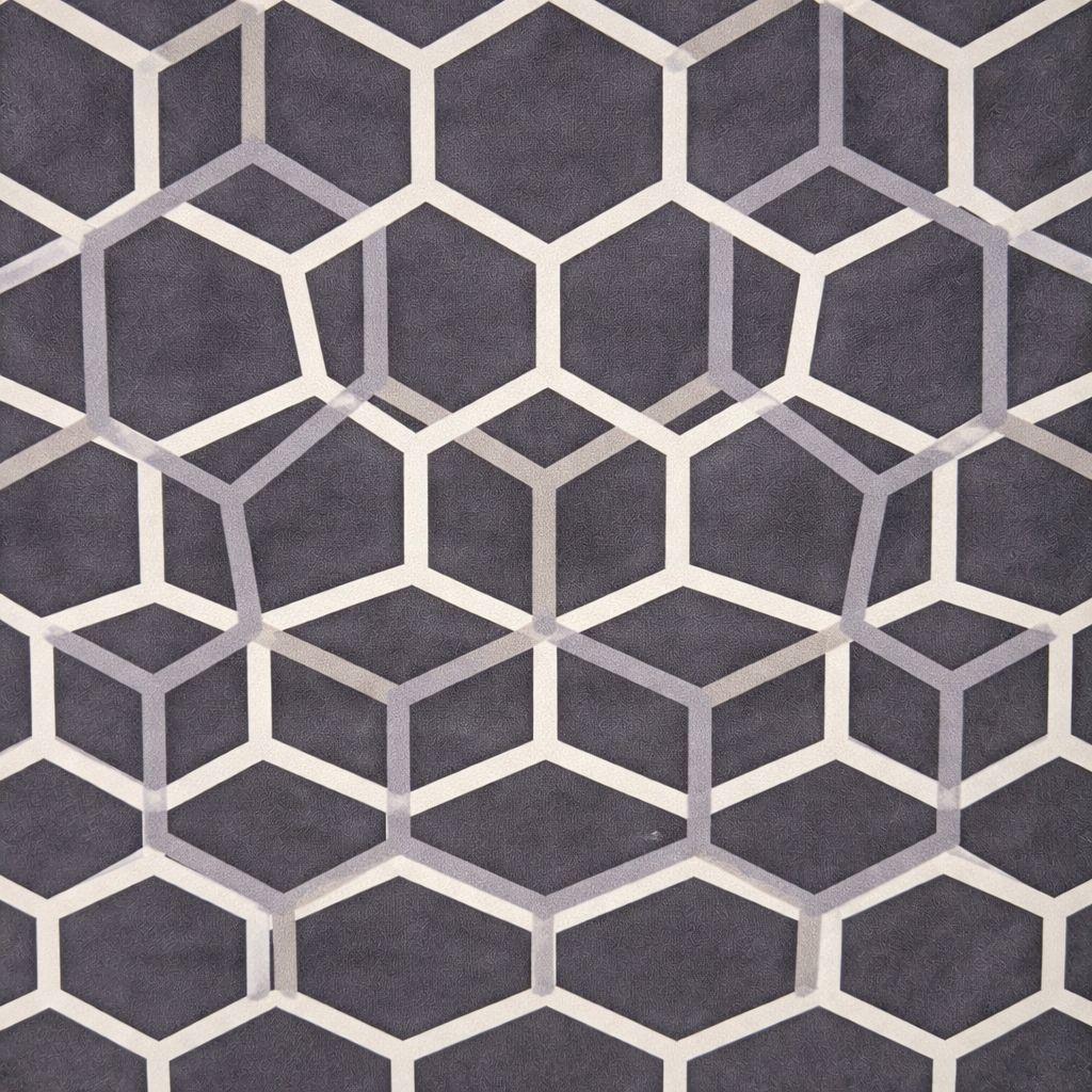 Tissu de recouvrement géométrique gris – Motif moderne