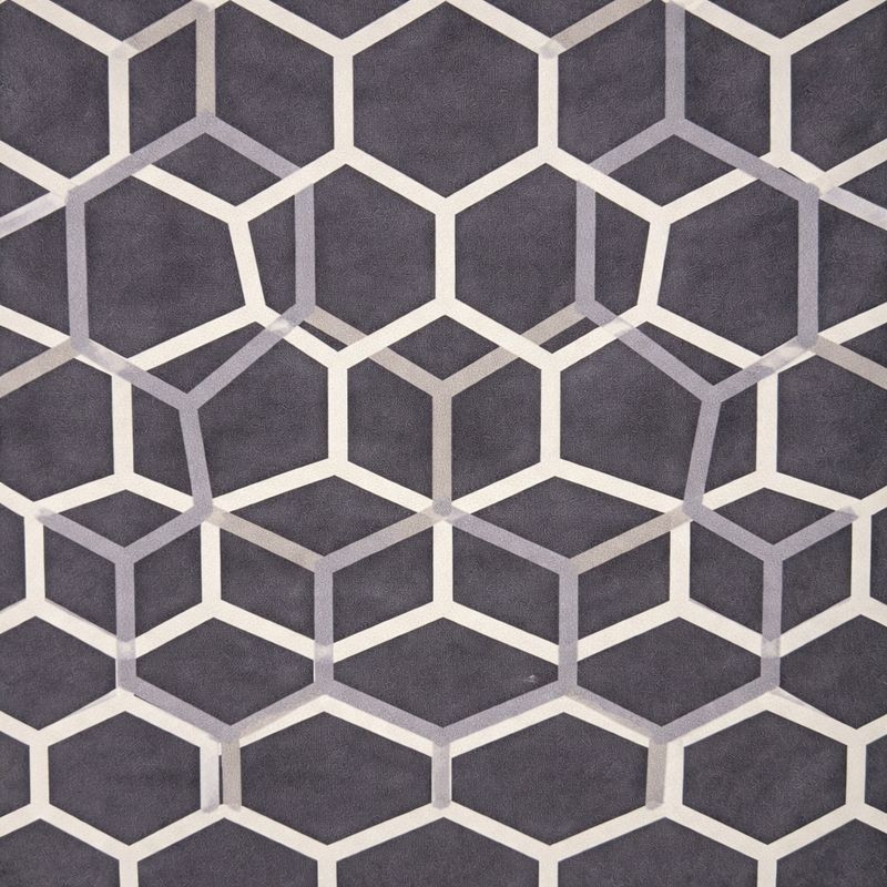 Tissu de recouvrement géométrique gris – Motif moderne