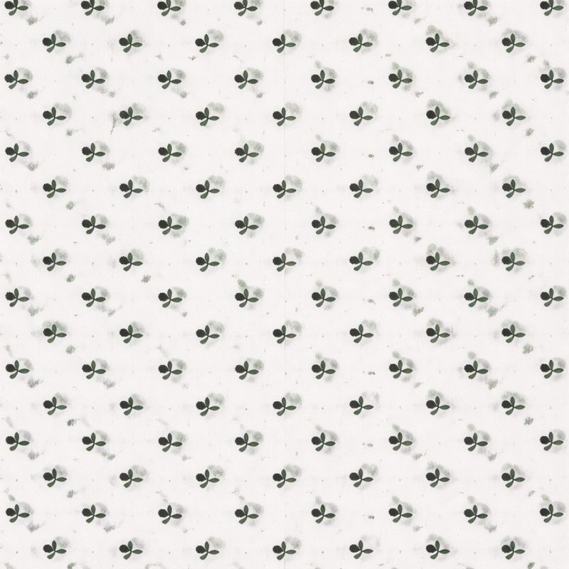 Tissu coton imprimé petites fleurs vertes – motif délicat