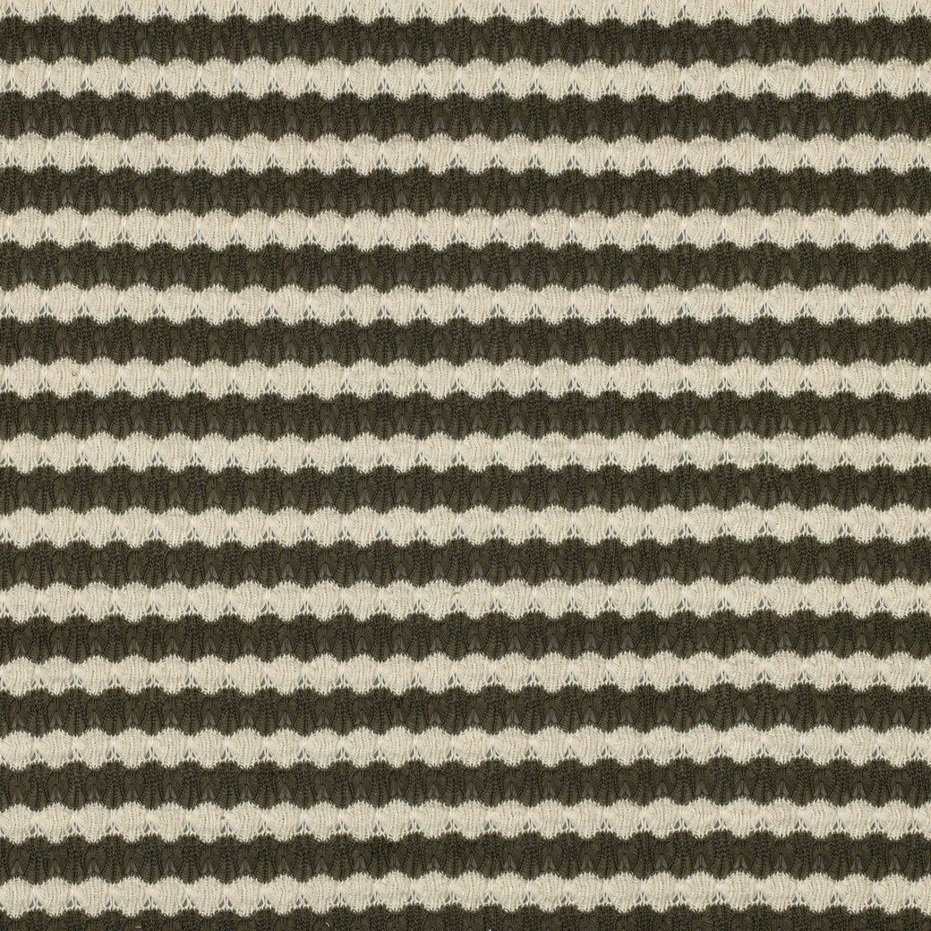 Tricot jacquard rayé – Vert