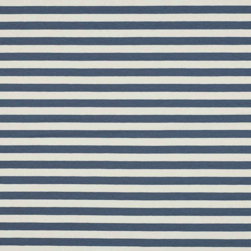 French terry rayé – Denim