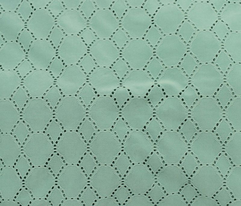 Broderie anglaise Tinsley – Menthe fraîche