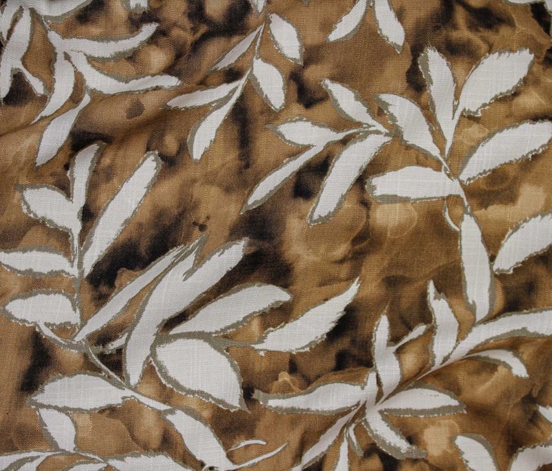 Roseline Slub imprimé – Brun