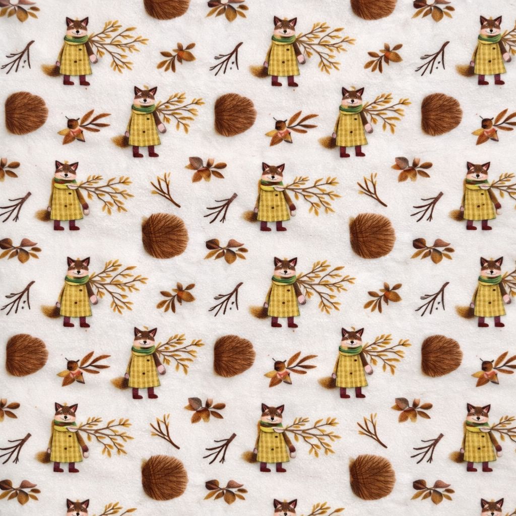 Micropolar imprimé renards d’automne