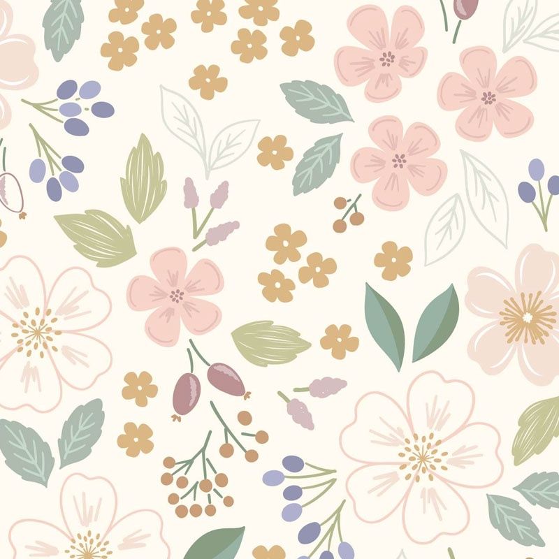 Coton imprimé Sky Garden Cream | Lewis &amp; Irene