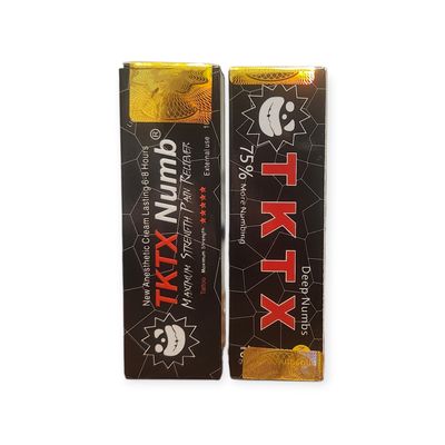 TKTX NUMB BLACK + BLACK 75% 2‑Pack – Authentic UK Distributor