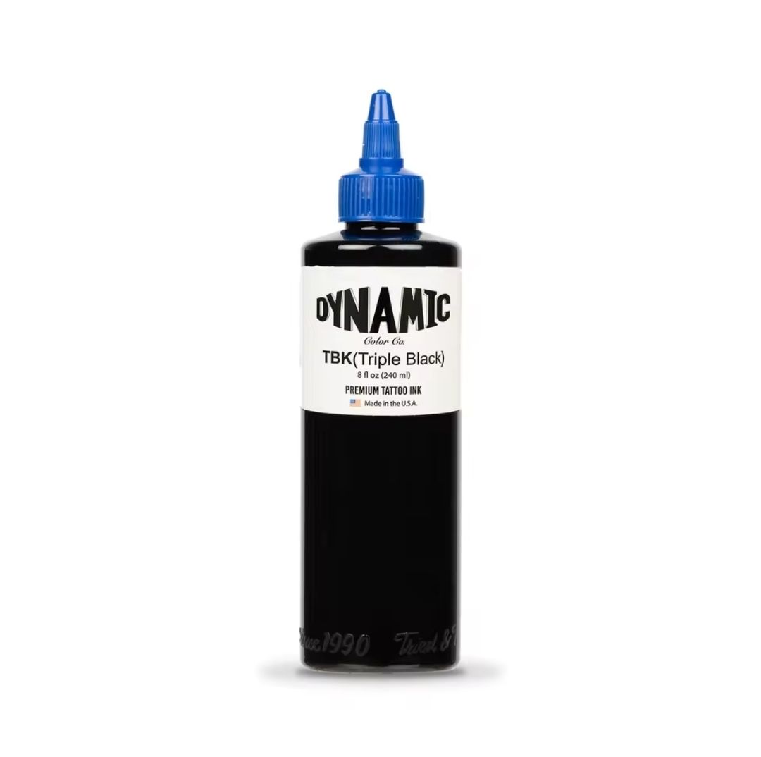 240ml Triple Black TBK Professional Tattoo Ink Pigment
