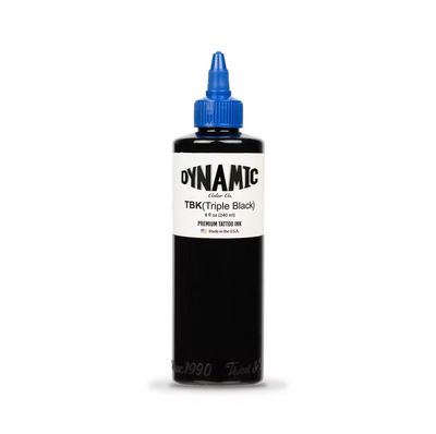 240ml Triple Black TBK Professional Tattoo Ink Pigment
