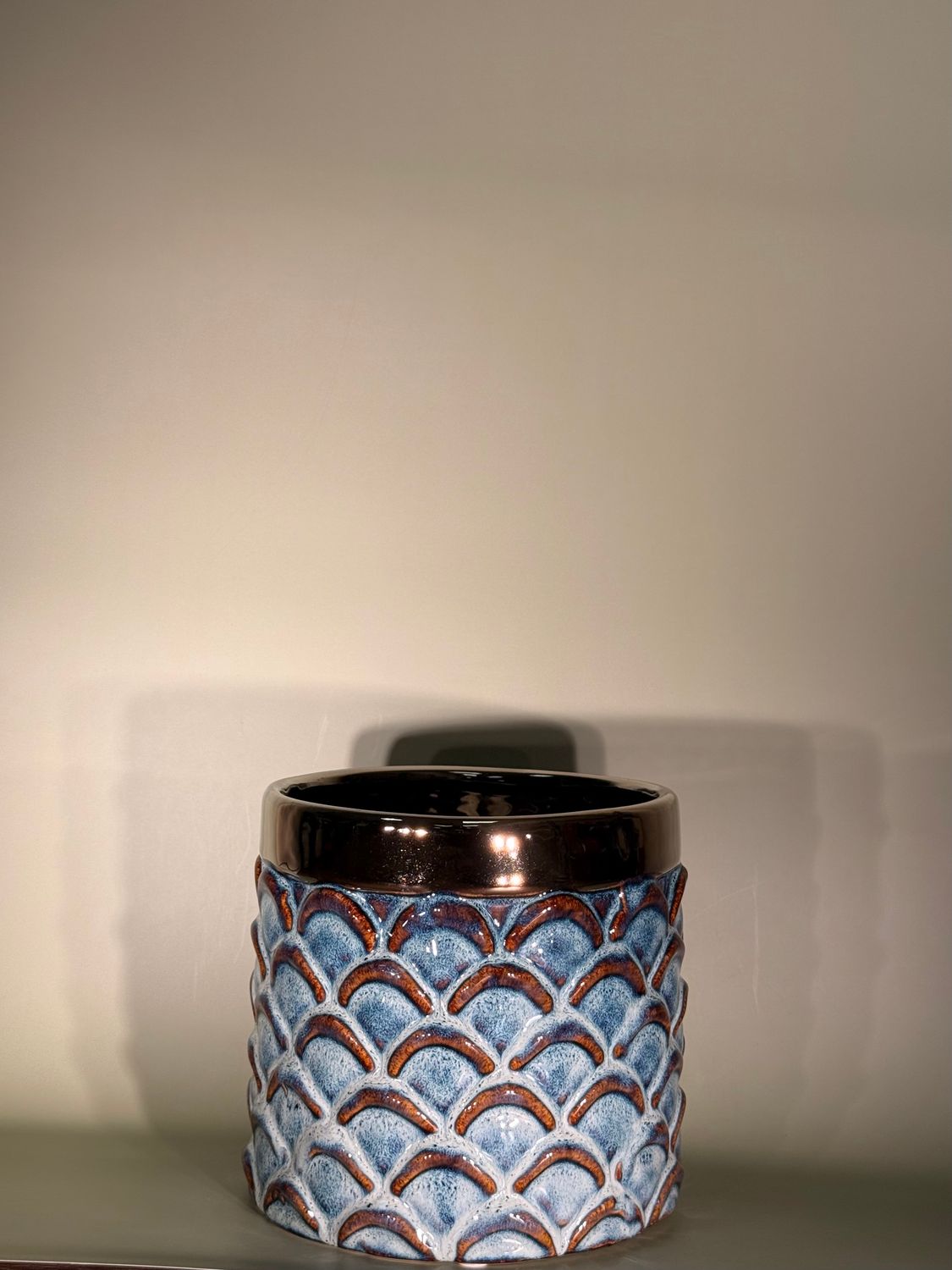 ​Osłonka dekoracyjna niebieska w łuski