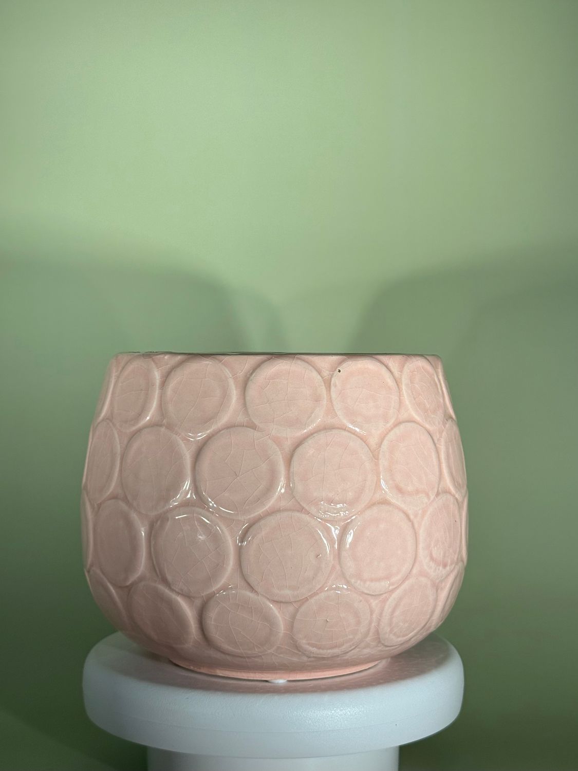 ​Osłonka okrągła pudrowy róż