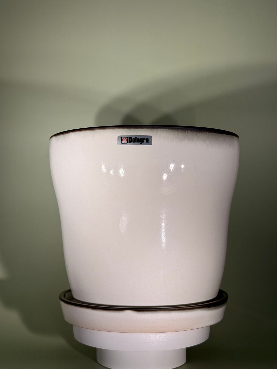 Osłonka ceramiczna biała z podstawką