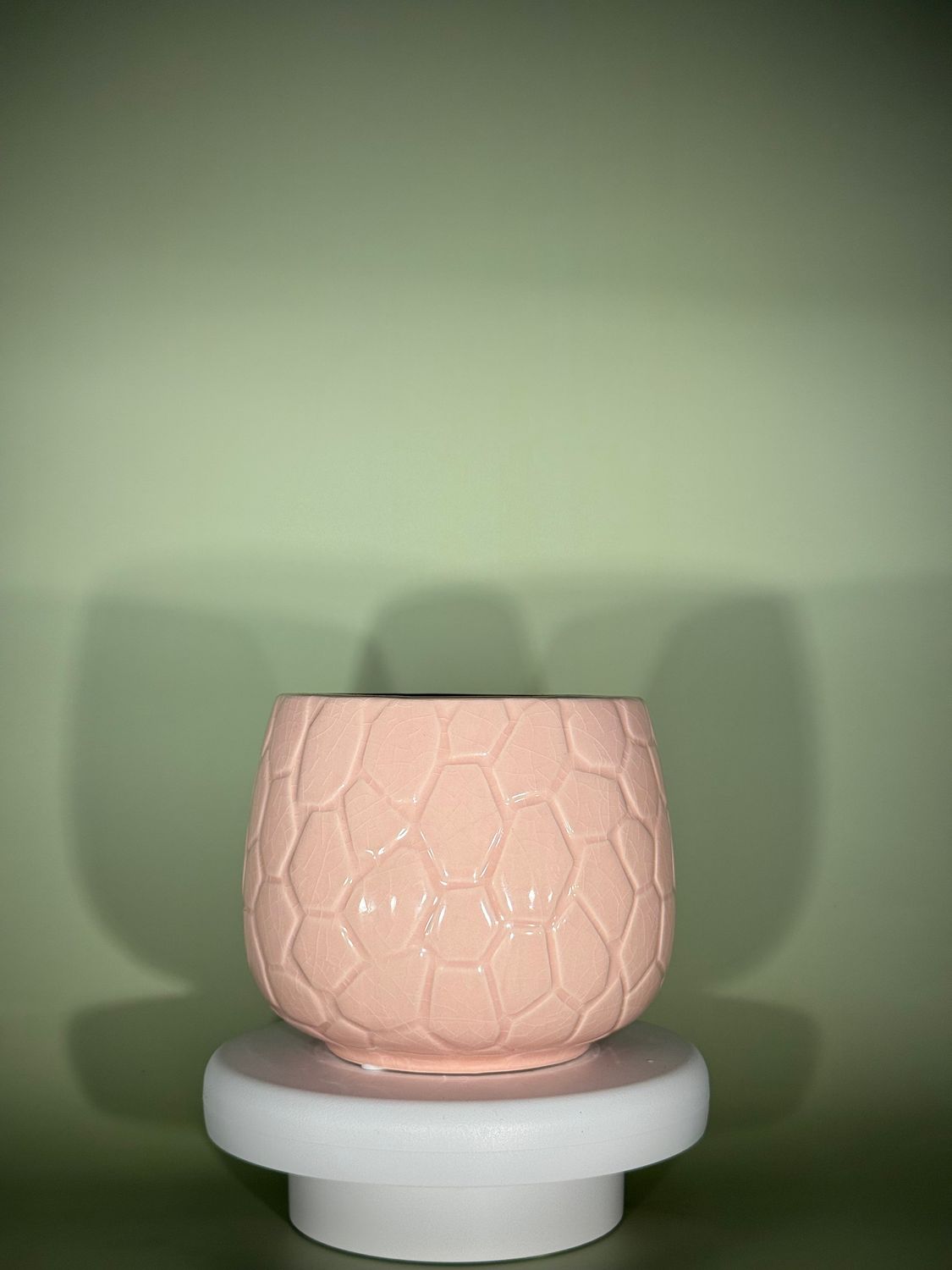 ​Osłonka ceramiczna kulista pudrowy róż