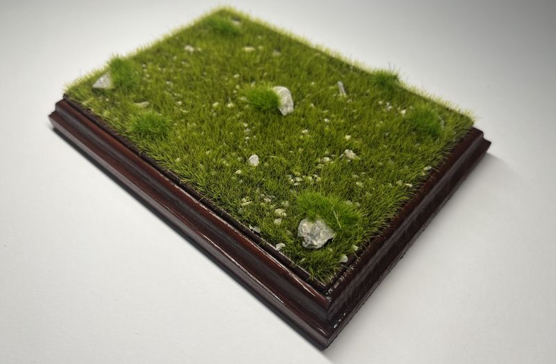 Podstawka dębowa Drewno &amp; Trawa Premium – Prostokąt S | Mahoń | Frez klasyczny