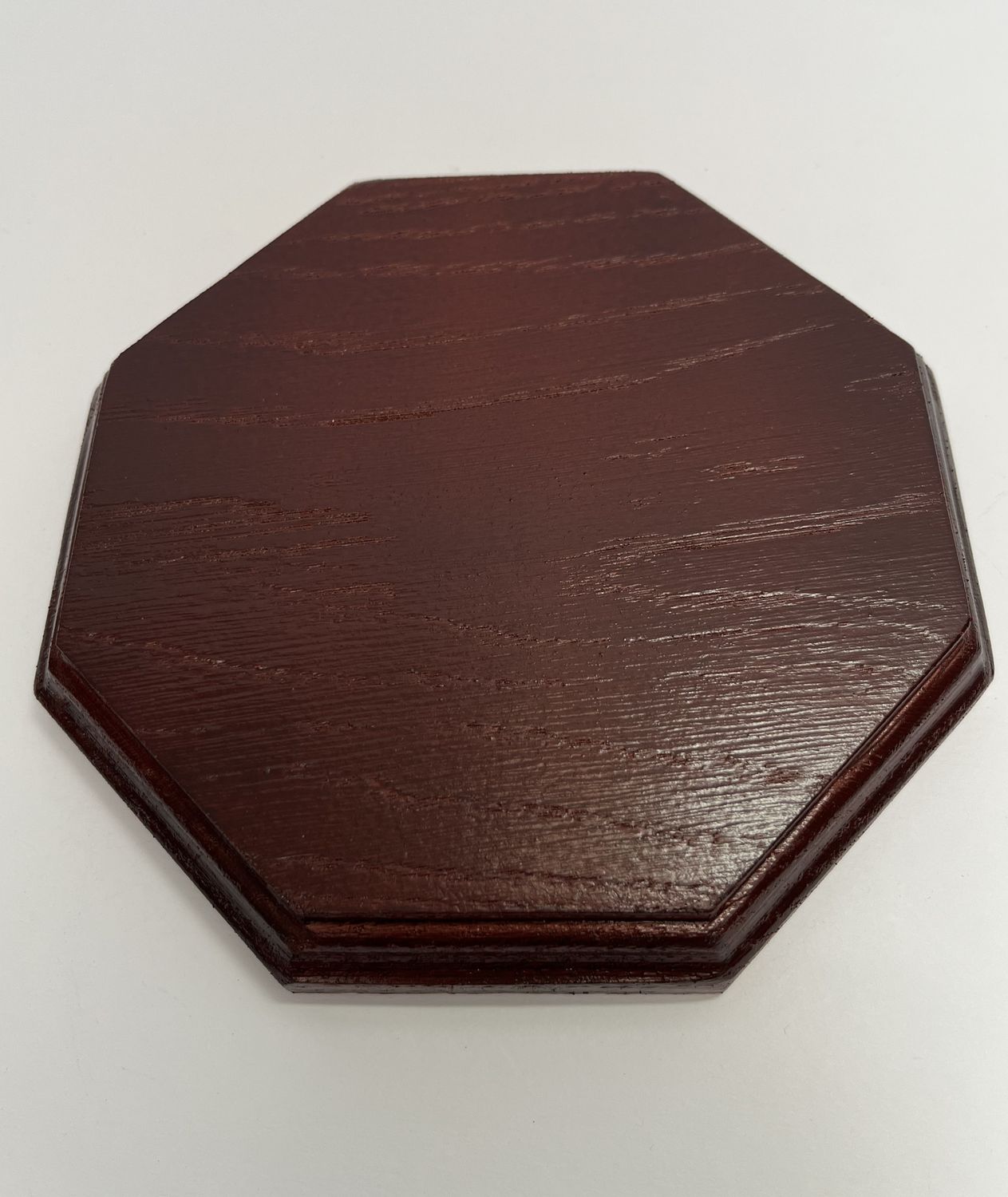 Ośmiokątna podstawka dębowa | Mahoń | Frez klasyczny