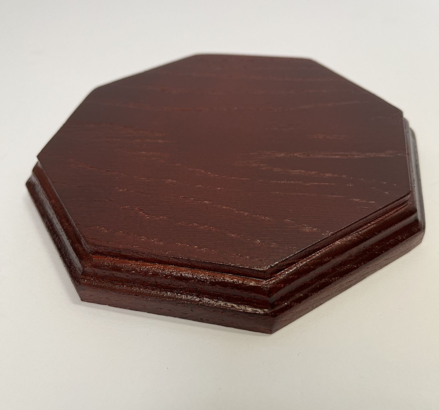 Ośmiokątna podstawka dębowa | Mahoń | Frez klasyczny