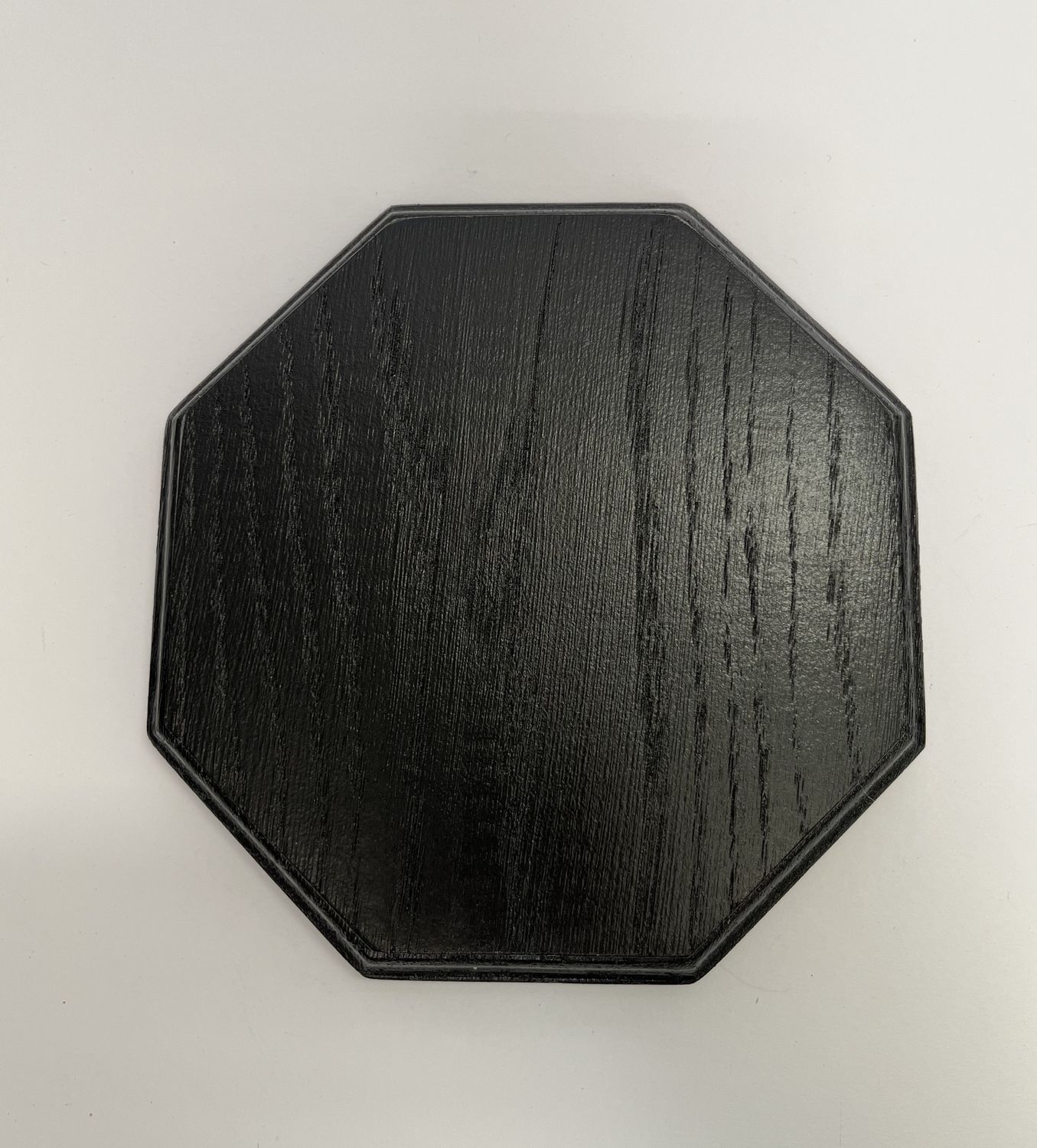 Ośmiokątna podstawka dębowa | Natural| Frez klasyczny