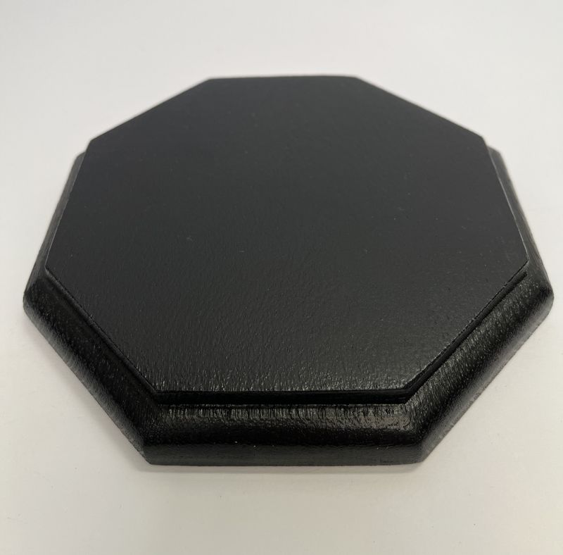 Ośmiokątna podstawka dębowa | Natural| Frez zaokrąglony