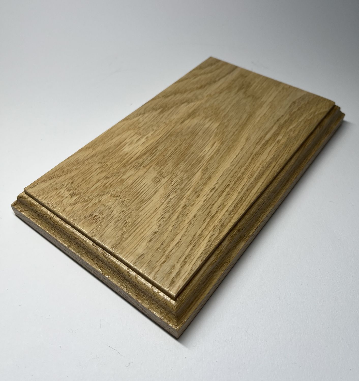 Prostokątna podstawka dębowa – L| Natural | Frez klasyczny