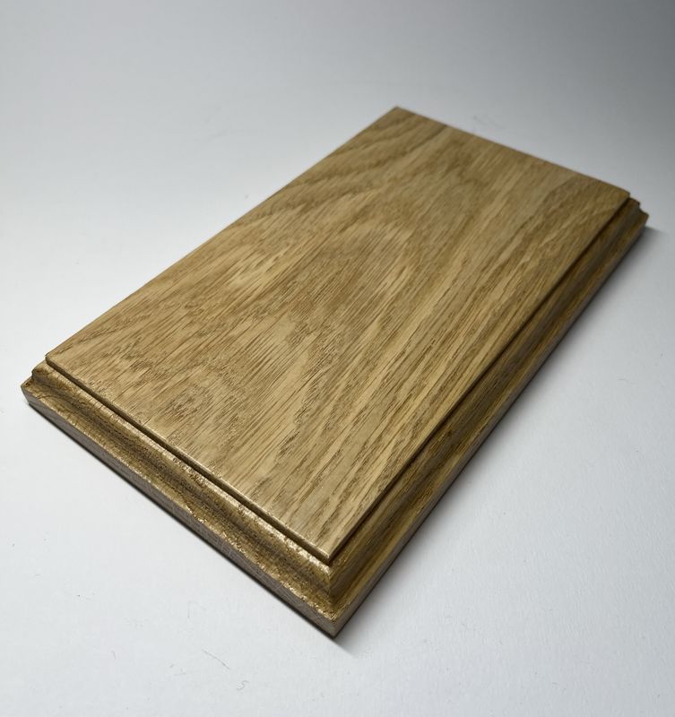 Prostokątna podstawka dębowa – L| Natural | Frez klasyczny