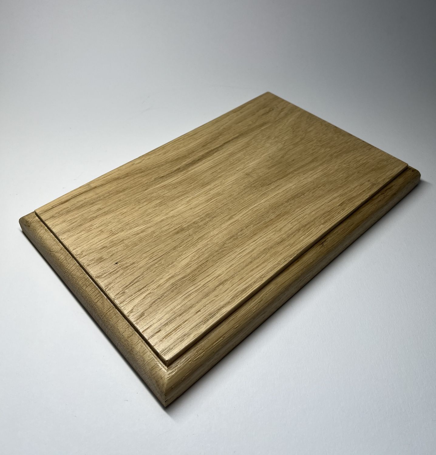 Prostokątna podstawka dębowa – M | Natural| Frez zaokrąglony