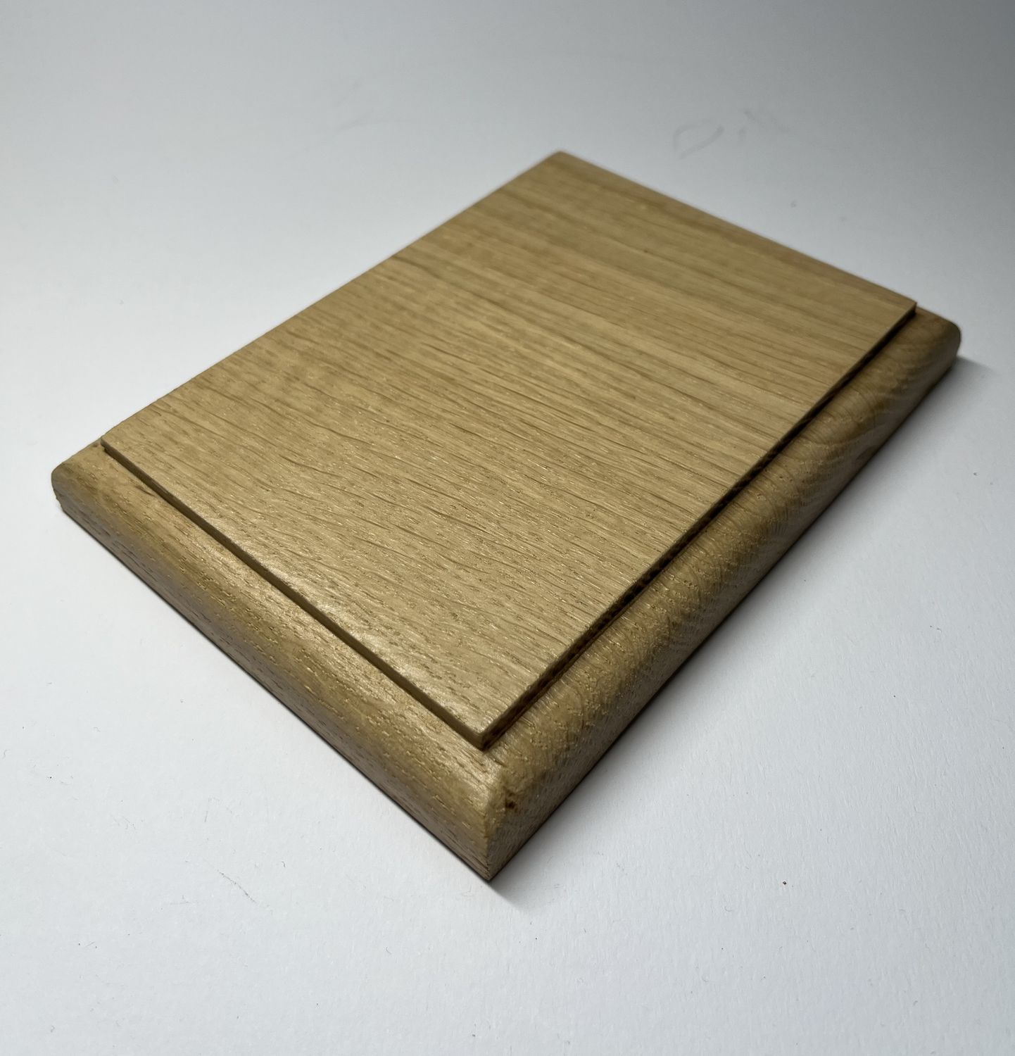 Prostokątna podstawka dębowa – S | Natural | Frez zaokrąglony