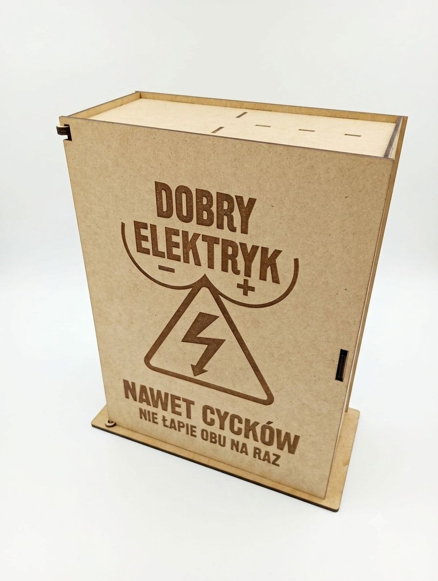 Skrzynka prezentowa dla elektryka barek  DOBRY ELEKTRYK