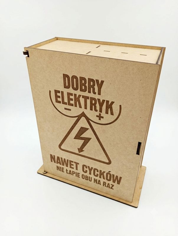 Skrzynka prezentowa dla elektryka barek  DOBRY ELEKTRYK