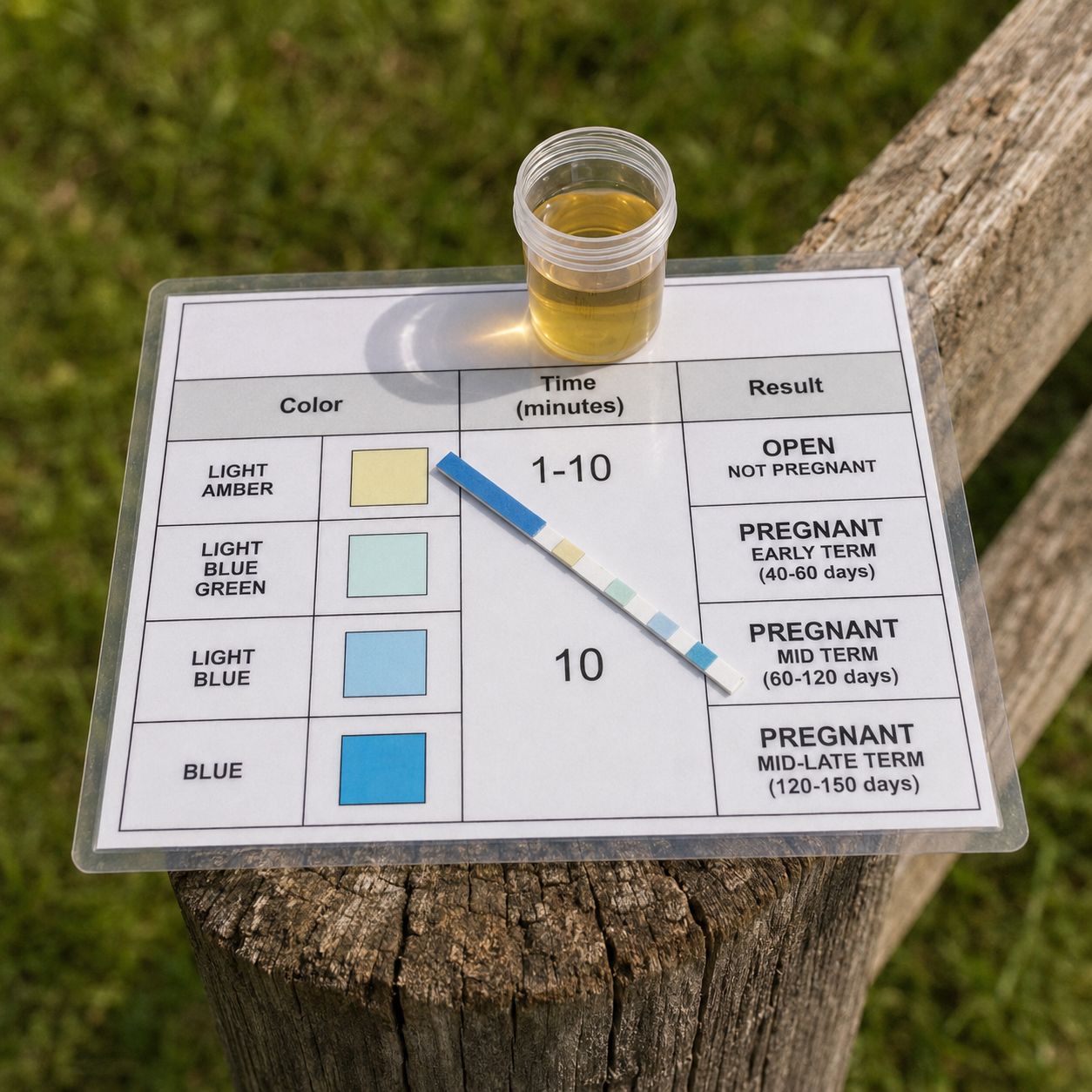 At-Home Pregnancy Test Strip for Sheep, Goats &amp; Deer