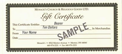 Gift Certificates
