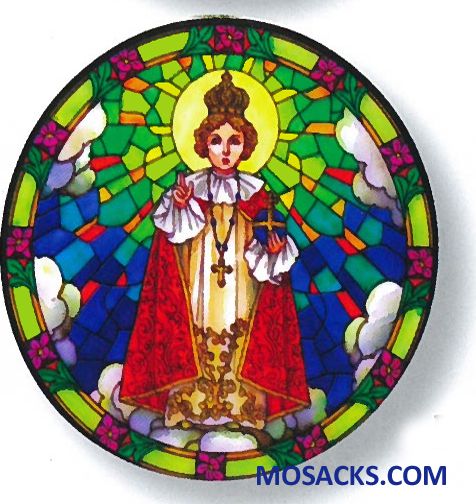 Stained Glass Suncatcher Window Decal InfantOfPrague 356-IN