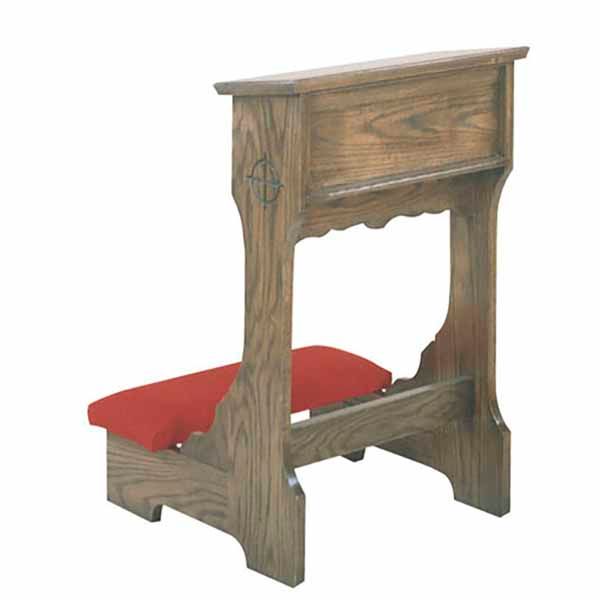 W Brand Wedding Prie Dieu Kneeler w/ shelf and padded armrest 42" w x 21" d x 32 " h 40-58WA