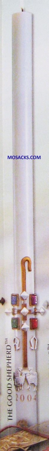 SCULPTWAX Paschal Candle The Good Shepherd by Cathedral Candle