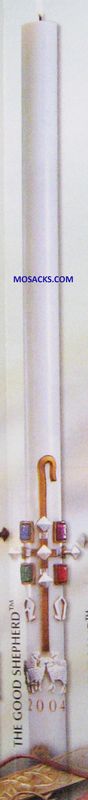 SCULPTWAX Paschal Candle The Good Shepherd by Cathedral Candle