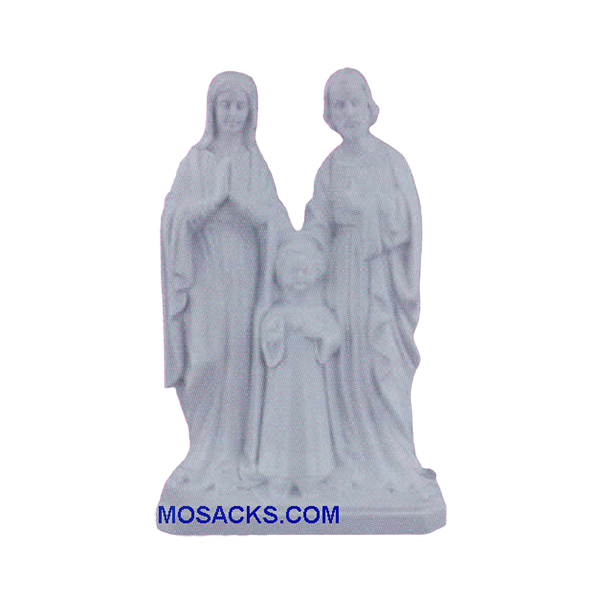Holy Family Plastic Religious Statue 8" White