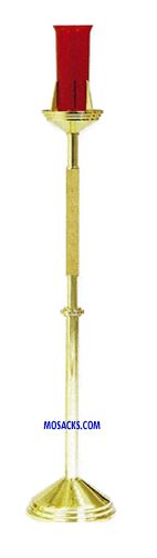 K Brand K753 Oak & Brass Floor Sanctuary Lamp